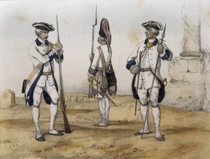 Linjeinfanterister under regjeringen til Charles III av Spania av Serafin Maria Earl of Clonard De Sotto