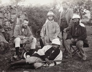 Gruppe av oppdagere, Judea-distriktet, Palestina, 1867