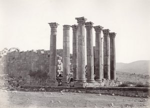 Temple of Artemis fra Sør-Øst, Jerash, 1867