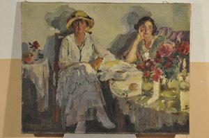 Høstkvelden kommer ned, 1915 av Sergei Arsenevich Vinogradov