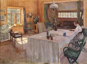 I huset til kunstneren Konstantin Korovin, 1907