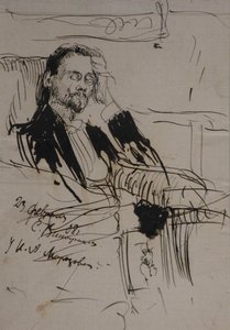 Portrett av Alexey Alexandrovich Bakhrushin 1865-1929, 1908 av Sergei Arsenevich Vinogradov