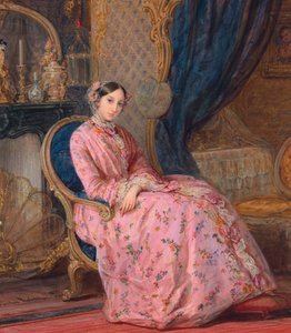 Portrett av storhertuginne Maria Nikolaevna av Russland, midten av 1800-tallet.