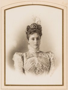 Elisabeth Fiodorovna de Russie (Elisabeth de Hesse Darmstadt) (1864-1918) - Prinsesse av Hessen ved Rhinen, storhertuginnen Elizabeth Fyodorovna av Russland, av Levitsky, Sergei Lvovich (1819-1898). Albumin bilde. Privat samling