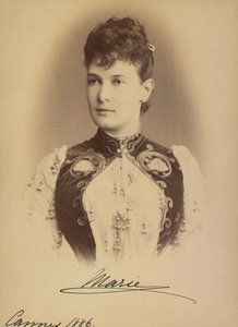 Marie Pavlovna de Russie - Storhertuginne Maria Pavlovna av Russland (1854-1920), av Levitsky, Sergei Lvovich (1819-1898). Sølv gelatin fotografering av Sergei Lvovich Levitsky