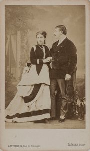 Paul Pavlovich Demidoff, andre prins av San Donato 1839-1885, med sin kone, Maria..., 1863.