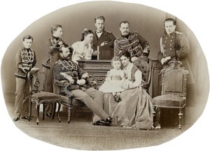 Familien til keiser Alexander II av Russland, ca. 1871.