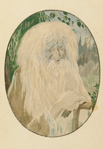 Leshy. Illustrasjon til diktet Ruslan og Ljudmila av A. Pushkin, 1921-1926.