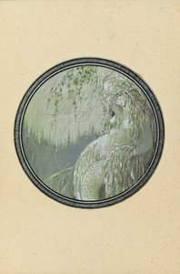 Rusalka. Illustrasjon til diktet Ruslan og Ljudmila av A. Pushkin, 1921-1926.