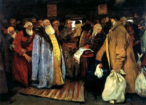 Ankomsten av en voivode, 1907. av Sergei Vasilyevich Ivanov