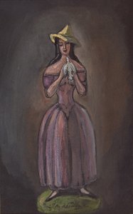 Kvinne i lilla Olga Glebova-Sudeikina