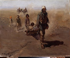 Gjensynene (Hjemreisen). Maleri av Sergei Vasilyevich Ivanov (1864-1910), olje på lerret