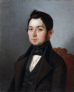 Portrett av Ivan Ivanovich Molnar 1802-1872, 1840 av Sergey Ivanovich Khlobystayev