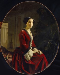 Portrett av Tsountes Elizaveta Tskhristoforovna Abamelik-Lazareva, 1854