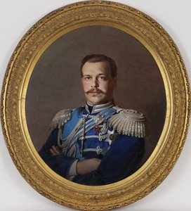 Portrett av keiseren Alexander III 1845-1894, ca 1865