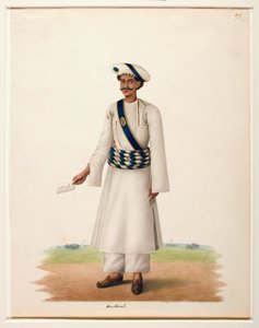 Harkarah med et brev, ca. 1846 (ugjennomsiktig wc på papir)