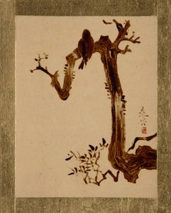 Kråke på treet. av Shibata Zeshin