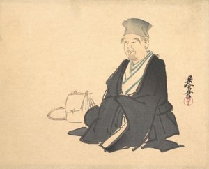 Portrett av Riqué, ca. 1875., ca. 1875. av Shibata Zeshin