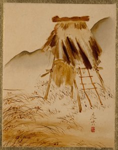 Ristørkende ramme. av Shibata Zeshin