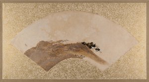 Waves and Rocks, slutten av 1800-tallet. av Shibata Zeshin