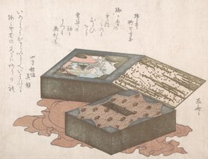 Kaker i boks med innpakningsduk, 1800-tallet., 1800-tallet. av Shinsai
