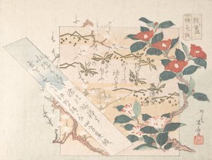 Design av skrivepapir med blomster, 1800-tallet., 1800-tallet.