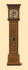 Klokke innlagt med mørkt marquetry, 1905