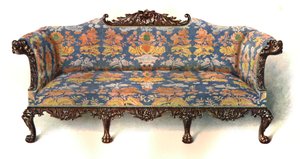Sofa i mahogni, 1906 av Shirley Charles Llewellyn Slocombe