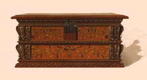 Eik innfelt boks, 1904 av Shirley Charles Llewellyn Slocombe