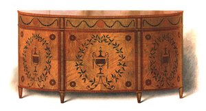 Kommode i sateng, 1908.