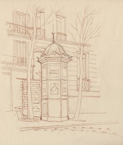 Annonsespalte, Paris, Frankrike, 1951.