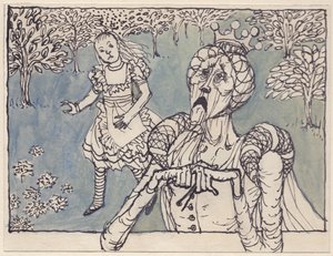 Alice og den hvite dronningen, 1953. av Shirley Markham