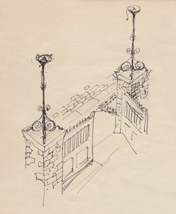 Dobbel port, c1950. av Shirley Markham