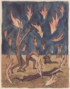 Flammene regner ned, 1951. av Shirley Markham