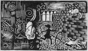 Jente med bøyle, 1951. av Shirley Markham