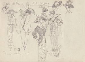 Historisk drakt, c1950. av Shirley Markham
