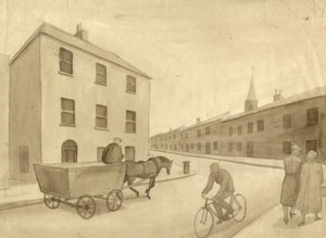 Monokrom gatebilde, 1951. av Shirley Markham