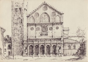 Romansk kirke, Italia, c1950. av Shirley Markham