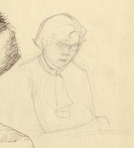 Studie av en kvinne, c1951. av Shirley Markham