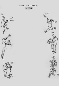 The Forty-Four restaurantmeny, c1955. av Shirley Markham