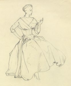 Kvinne med halskjede, c1952. av Shirley Markham