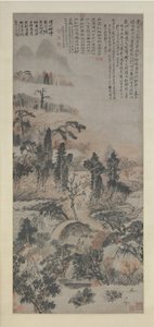 Beruset i Autumn Woods, ca. 1702. av Shitao