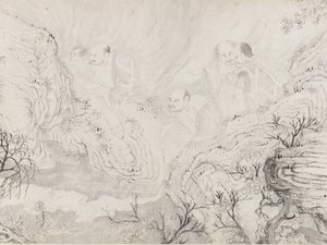 The Sixteen Luohans, datert 1667.
