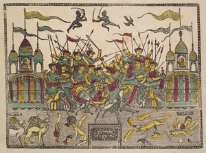 Slagscene, 1800-tallet.