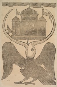 Jatayu Rama Mytisk fugl hindrer Ravanas vogn, prøver å forhindre bortføring av Sita, 1800-tallet.
