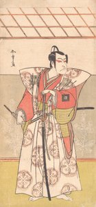 Ichikawa Danjuro V som en samurai av høy rang, ca. 1778. av Shunsho