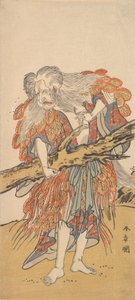 Den 5. Ichikawa Danjuro i rollen som Yamauba, 12. måned, 1775. av Shunsho