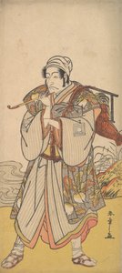 Skuespilleren Danjuro III som en omreisende kjøpmann, 1726-1792. av Shunsho