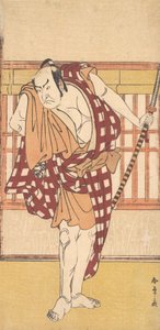 Skuespilleren Nakamura Nakazo som en Kyokaku, ca. 1777. av Shunsho