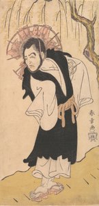 Skuespilleren Nakamura Utaemon I som munk under et piletre, 1726-1792. av Shunsho